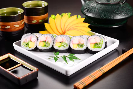 seafood chopsticks still life food sushi HD Desktop Wallpaper | Background Image
