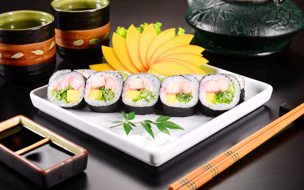 seafood chopsticks still life food sushi HD Desktop Wallpaper | Background Image