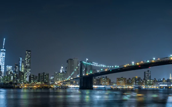 Manhattan New York man made Brooklyn Bridge HD Desktop Wallpaper | Background Image