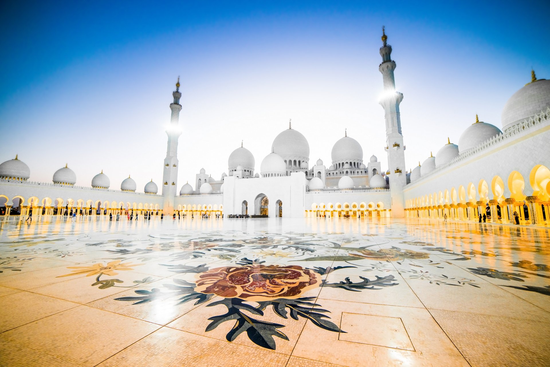 Download Religious Sheikh Zayed Grand Mosque HD Wallpaper