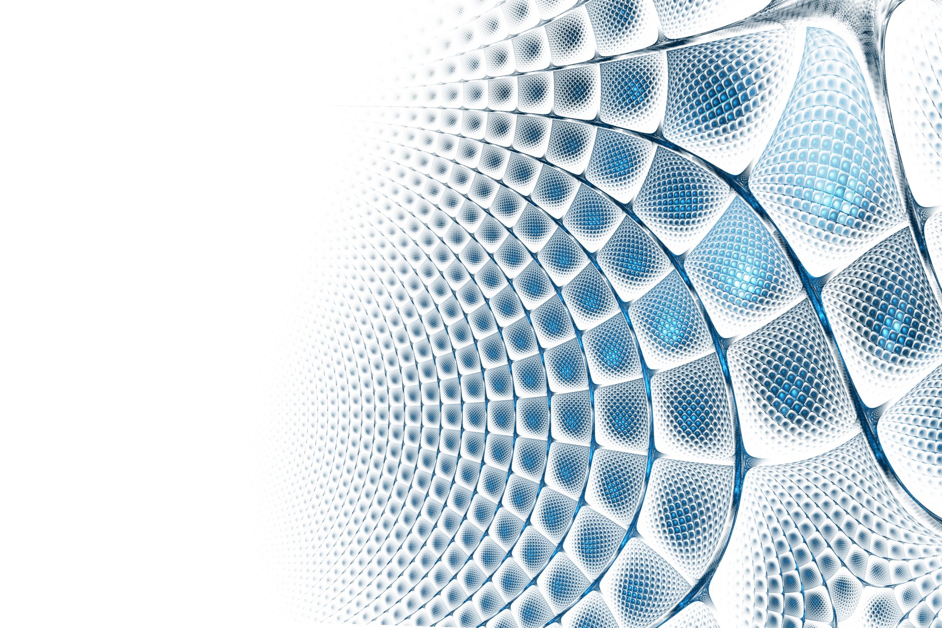 Abstract cube pattern with a futuristic, geometric design in cool blue tones, featured in a 4K Ultra HD PC desktop wallpaper and background.