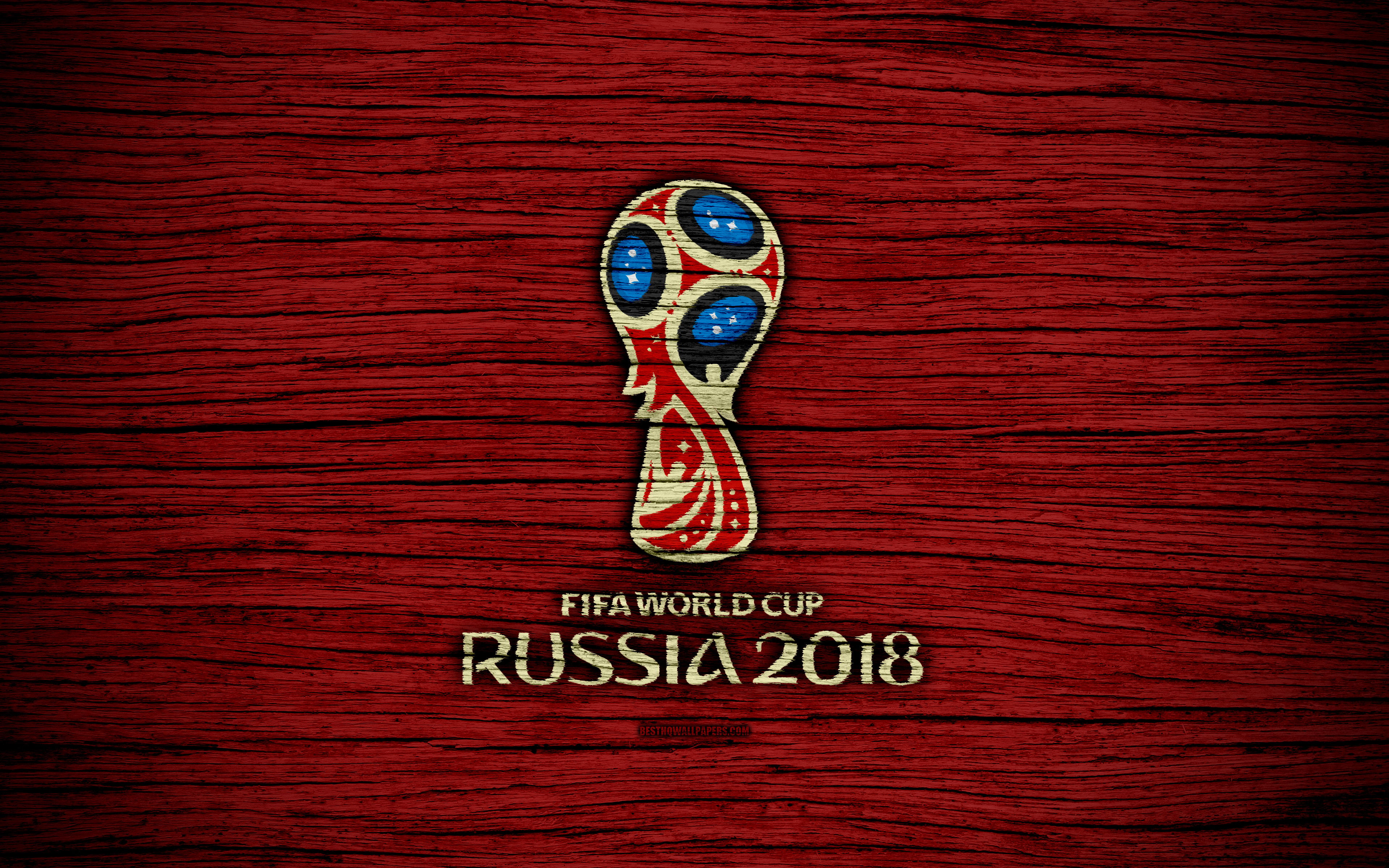 Fifa World Cup 2018 Logo 4k Ultra Hd Wallpaper Background Image