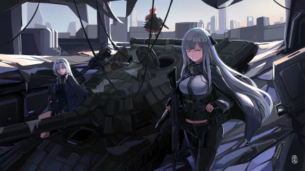 AR15 (Girls Frontline) AN-94 (Girls Frontline) AK-12 (Girls Frontline) video game Girls Frontline HD Desktop Wallpaper | Background Image