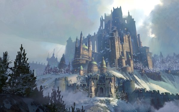 Fantasy Castle Castles HD Wallpaper | Background Image