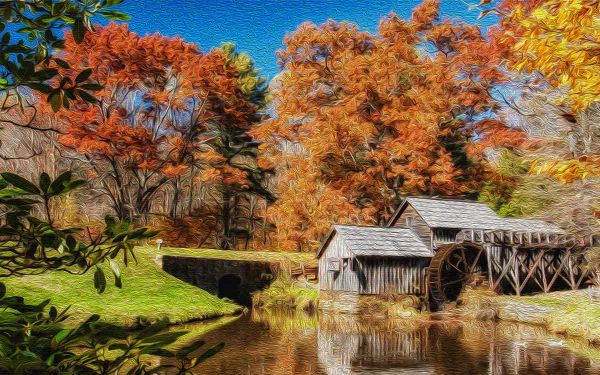  Watermill - Oil on Canvas