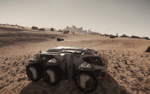 outpost Reclaimer (Star Citizen) rover URSA (Star Citizen) video game Star Citizen HD Desktop Wallpaper | Background Image