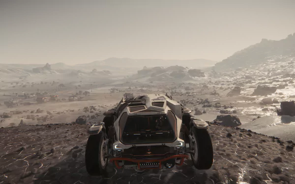 Daymar (Star Citizen) URSA (Star Citizen) rover outpost video game Star Citizen HD Desktop Wallpaper | Background Image