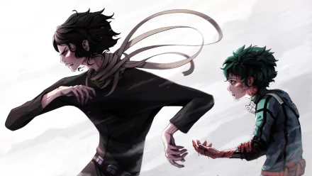Shouta Aizawa Izuku Midoriya Anime My Hero Academia HD Desktop Wallpaper | Background Image