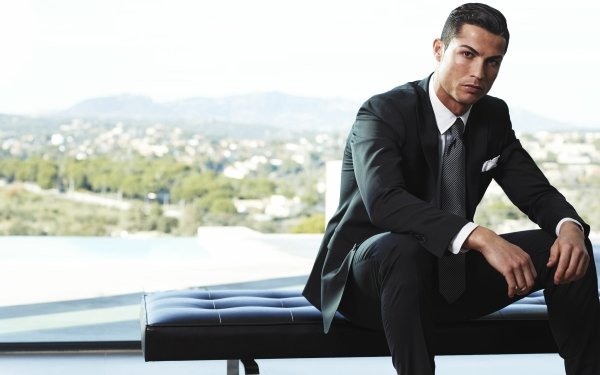 Sports Cristiano Ronaldo Soccer Player Portuguese Suit HD Wallpaper | Background Image