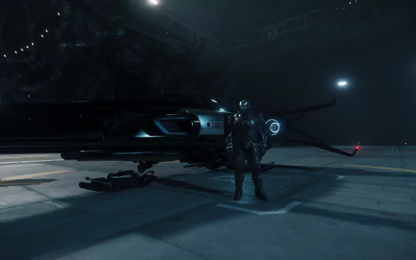 armor Levski (Star Citizen) hangar Razor (Star Citizen) video game Star Citizen HD Desktop Wallpaper | Background Image