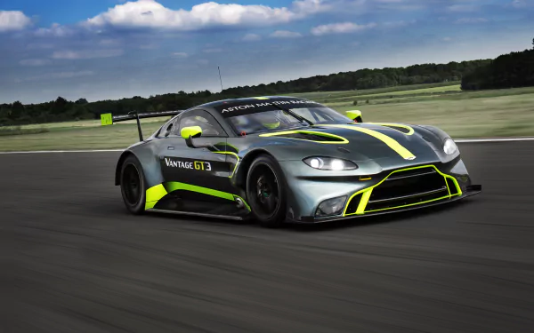 silver car race car car Aston Martin vehicle Aston Martin Vantage GT3 HD Desktop Wallpaper | Background Image