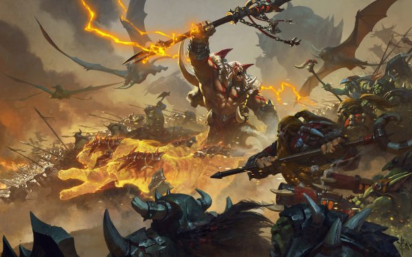Fantasy Battle Warrior Orc Dwarf Creature Weapon HD Wallpaper | Background Image