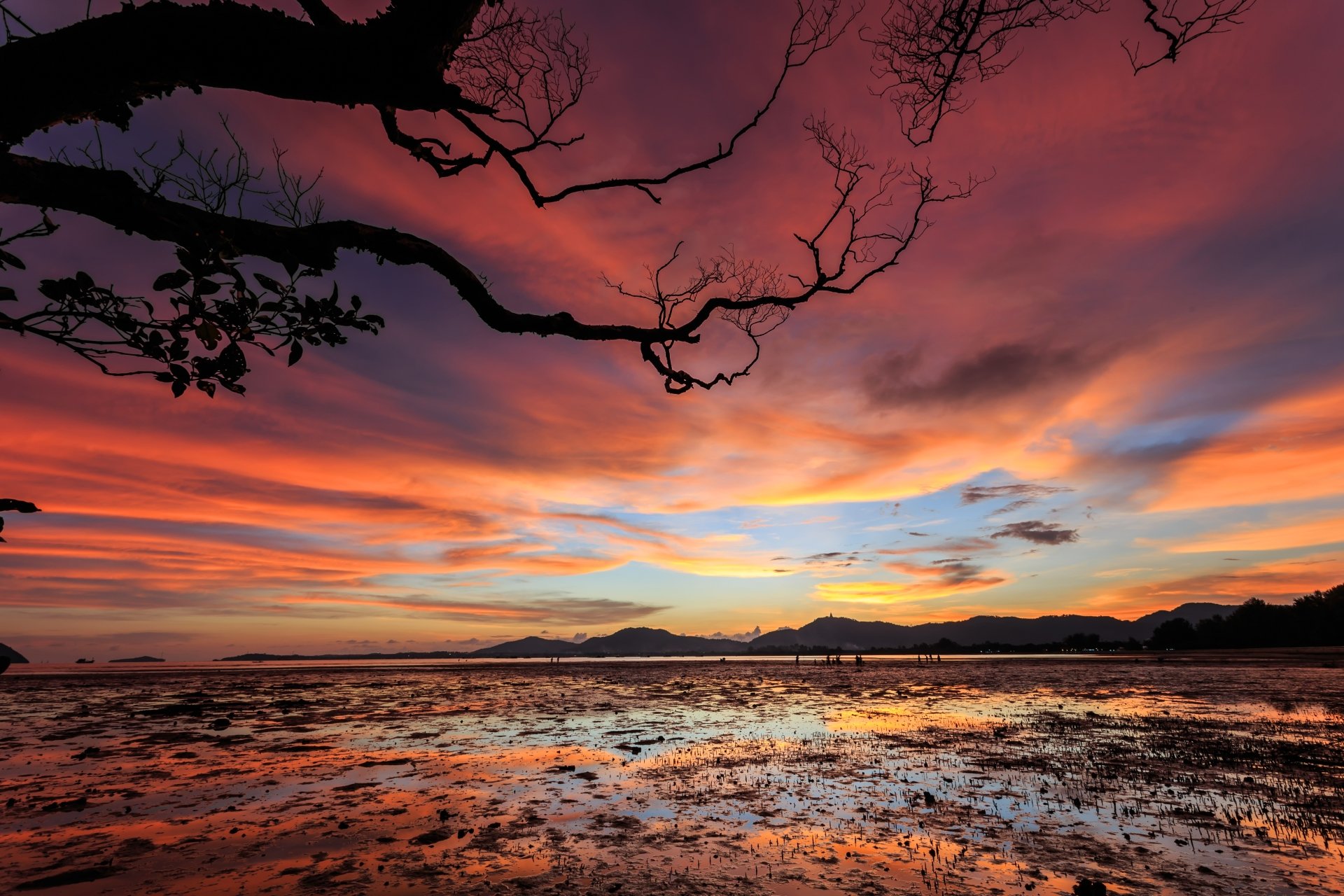 Download Cloud Sky Landscape Nature Sunset 4k Ultra HD Wallpaper 