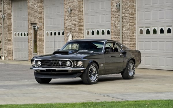 Vehicles Ford Mustang Boss 429 Ford Fastback Muscle Car Black Car Car HD Wallpaper | Background Image