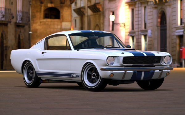Vehicles Shelby Mustang GT 350 Ford Shelby Mustang GT350 Fastback Muscle Car White Car Car HD Wallpaper | Background Image