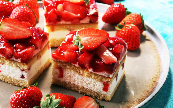strawberry berry fruit pastry food dessert HD Desktop Wallpaper | Background Image