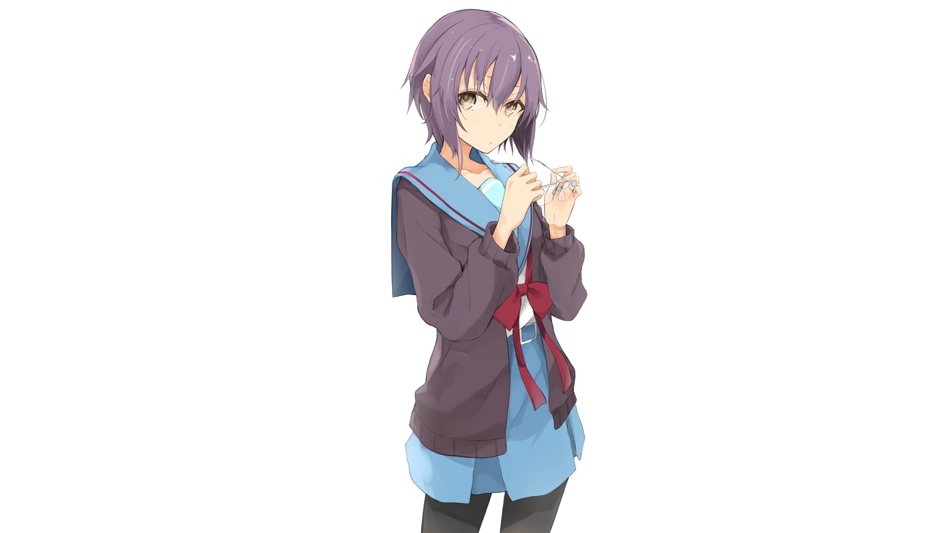 Download Yuki Nagato Anime The Melancholy Of Haruhi Suzumiya 4k Ultra HD Wallpaper