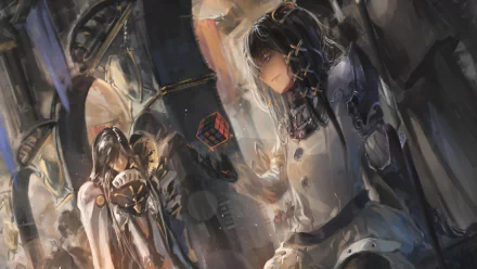 HD desktop wallpaper featuring Zesshi Zetsumei from the anime Overlord, rendered in an intricate and atmospheric style.