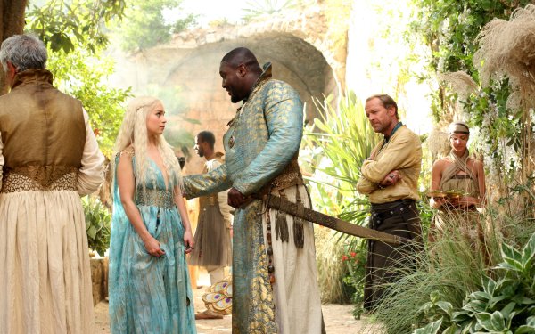 TV Show Game Of Thrones Daenerys Targaryen Jorah Mormont Xaro Xhoan Daxos Emilia Clarke Nonso Anozie Iain Glen HD Wallpaper | Background Image