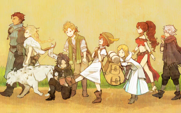 Linde (Octopath Traveler) Therion (Octopath Traveler) Primrose Azelhart Ophilia Clement Tressa Colozone Alfyn Greengrass Cyrus Albright H'aanit (Octopath Traveler) Olberic Eisenberg video game Octopath Traveler HD Desktop Wallpaper | Background Image