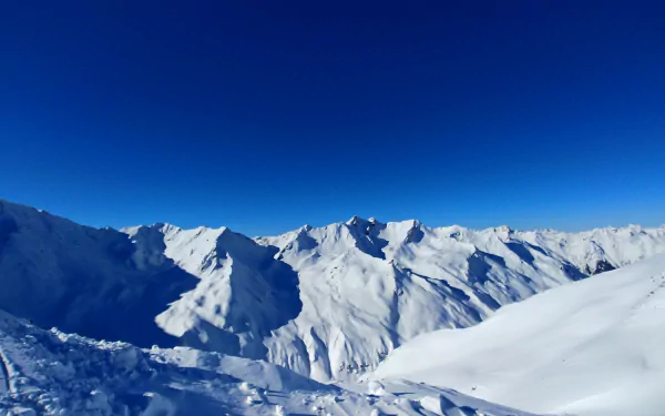 tyrol alps summit sky landscape winter snow nature mountain HD Desktop Wallpaper | Background Image
