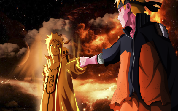 Anime Naruto Minato Namikaze Naruto Uzumaki HD Wallpaper | Background Image
