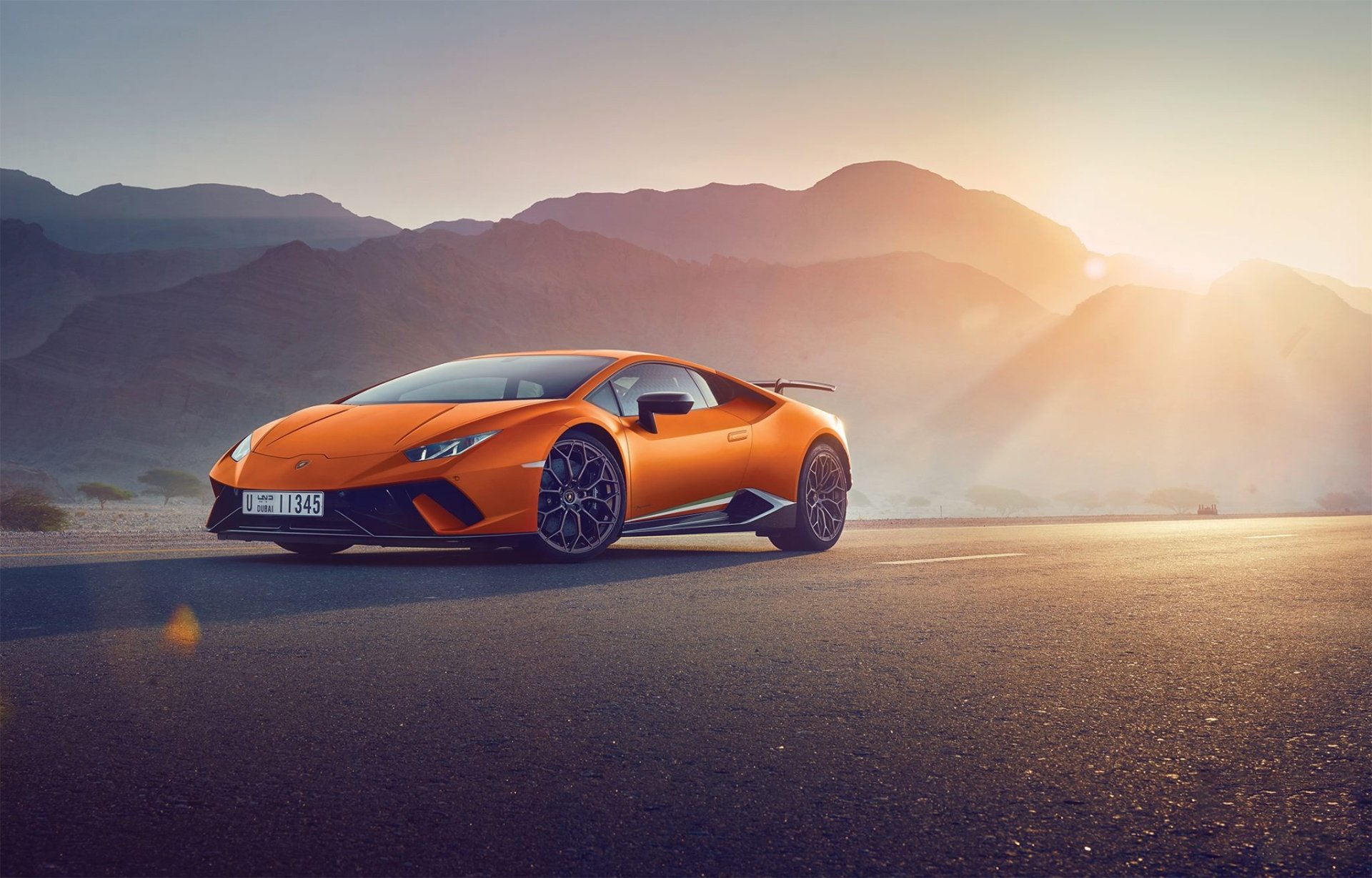 Download Supercar Orange Car Car Lamborghini Vehicle Lamborghini Huracan Performante HD Wallpaper