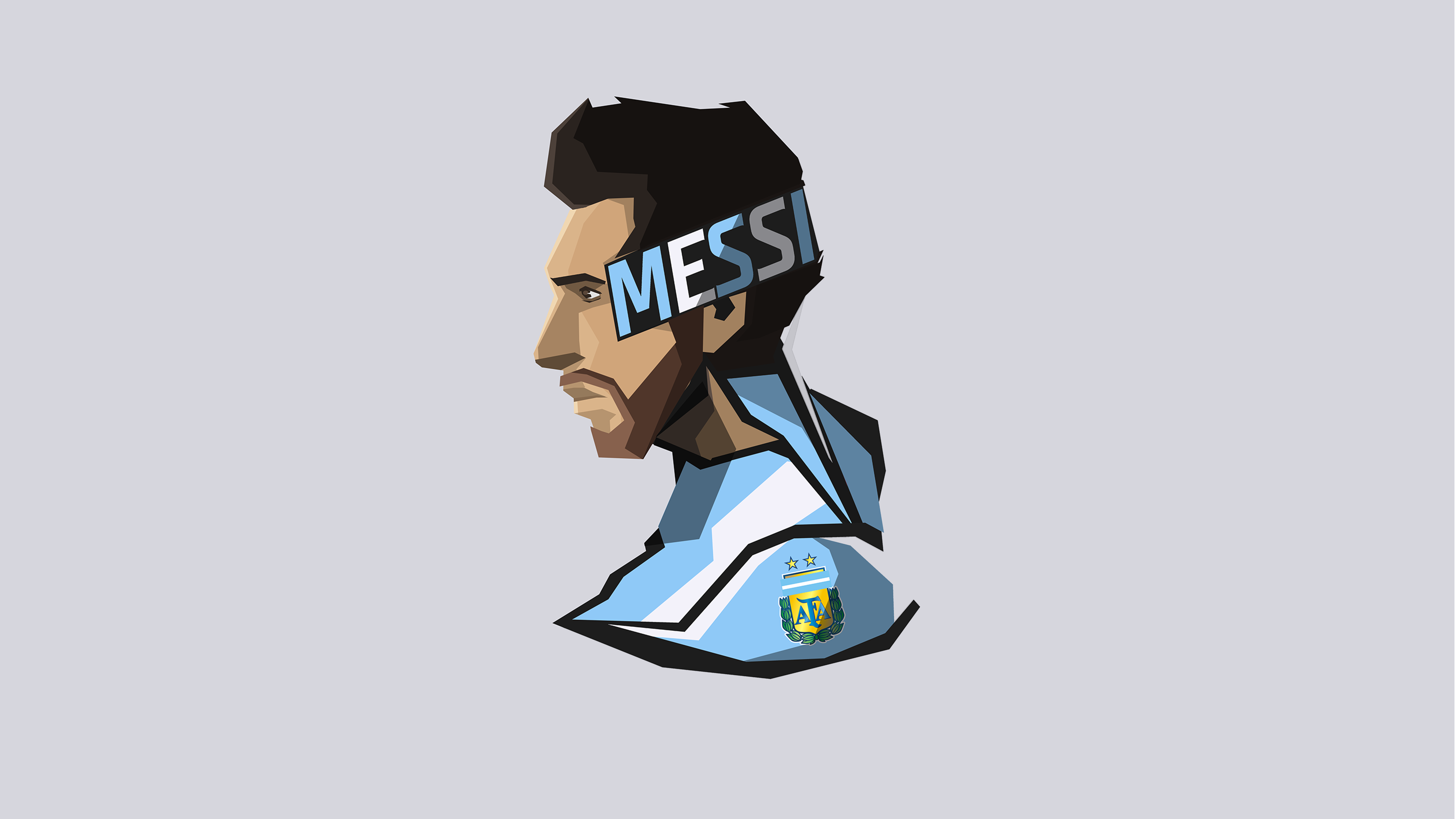 Messi Cartoon Portrait Wallpaper – Enteoe