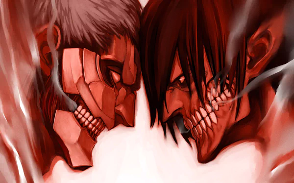 Reiner Braun Eren Yeager Anime Attack on Titan HD Desktop Wallpaper | Background Image
