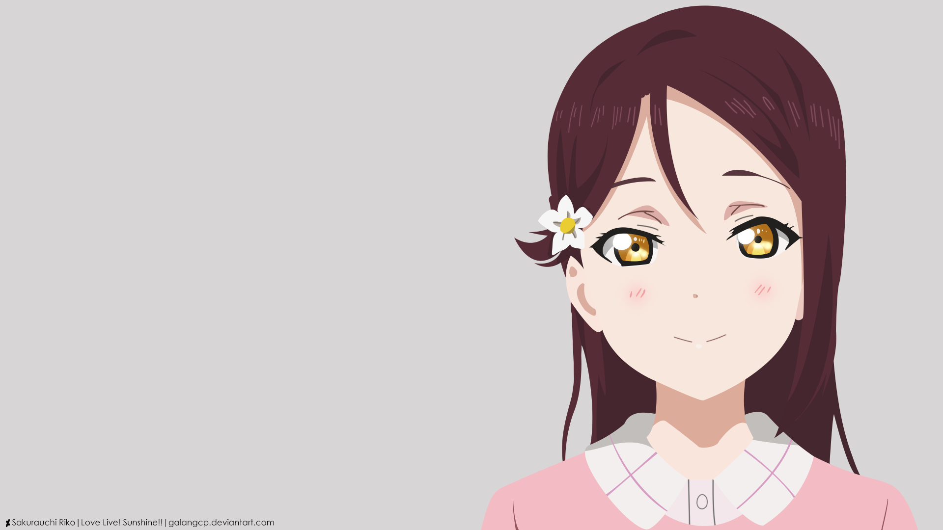 Download Riko Sakurauchi Anime Love Live! Sunshine!! HD Wallpaper by Galang Cahya Pangestu