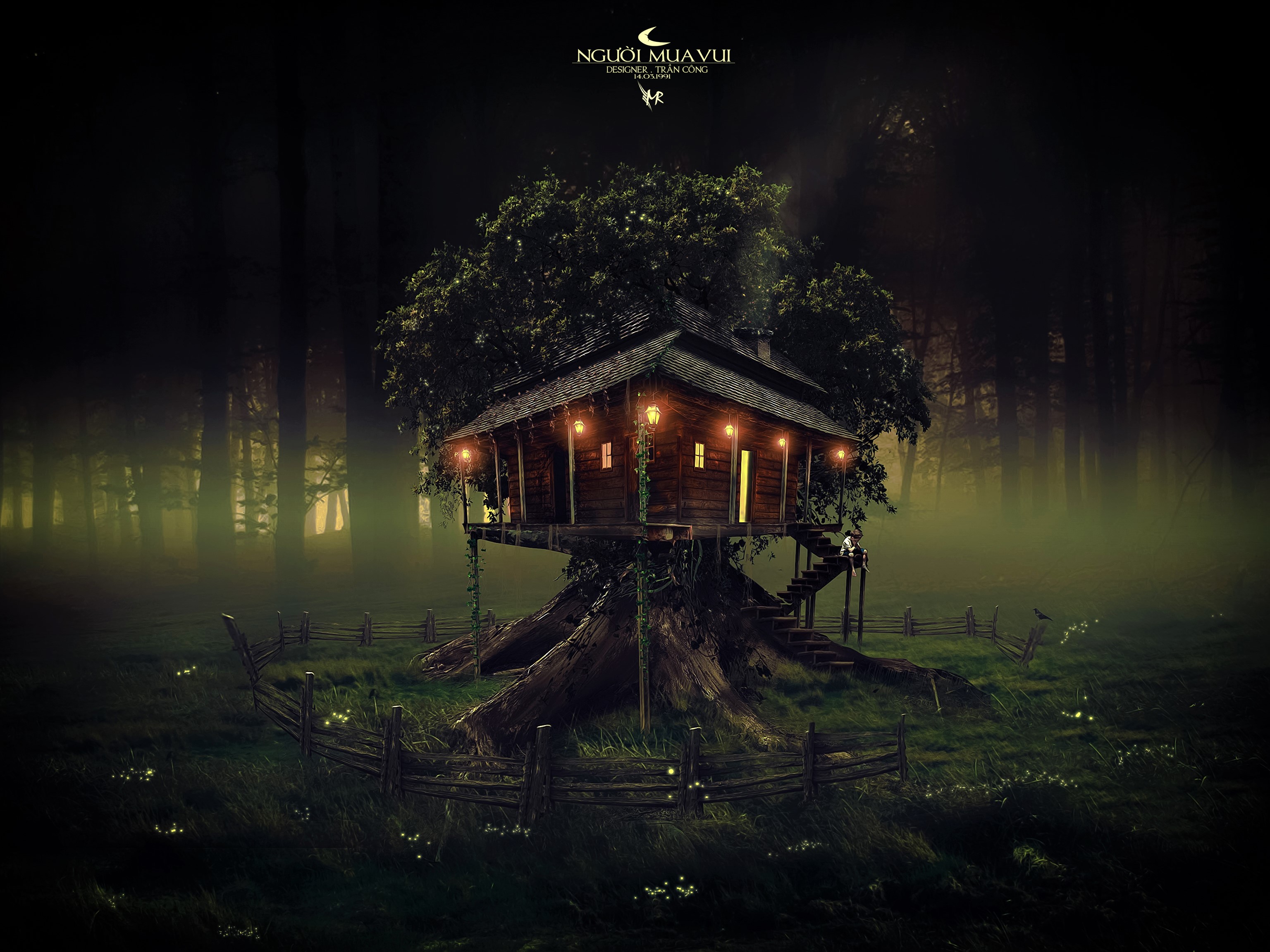 Treehouse in the Forest by Trần Công