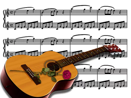instrument sheet music music guitar HD Desktop Wallpaper | Background Image