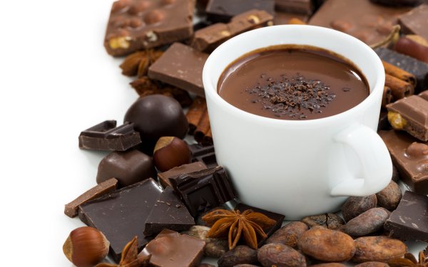 Food Coffee Cup Star Anise Chocolate HD Wallpaper | Background Image