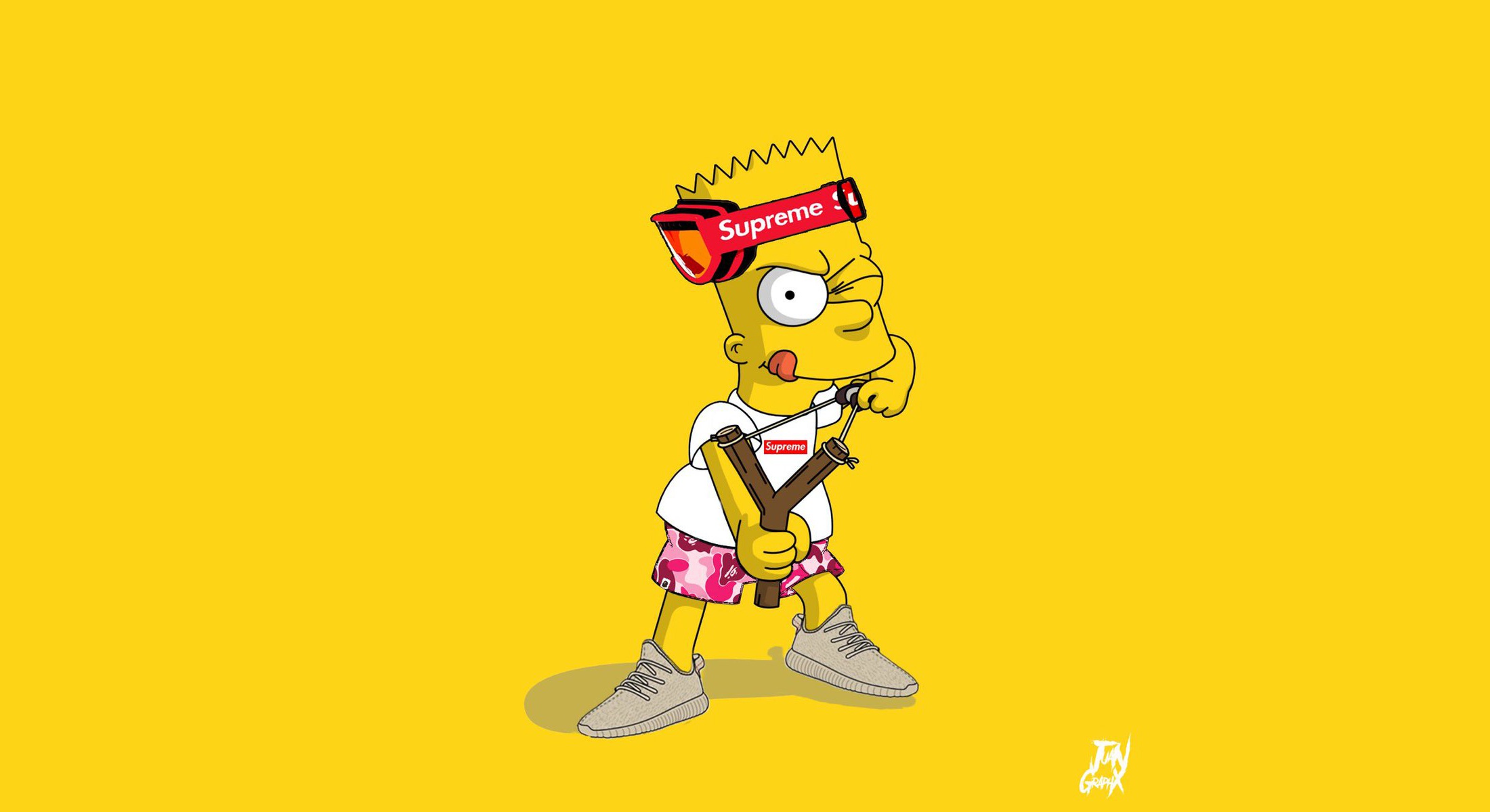 Bart Simpson and His Slingshot