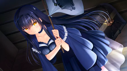 Hukushima Kamome Anime Summer Pockets HD Desktop Wallpaper | Background Image