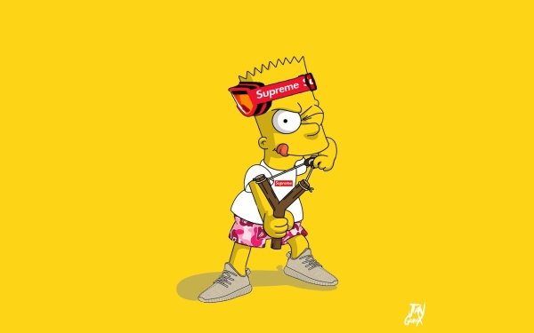 Products Supreme Bart Simpson The Simpsons HD Wallpaper | Background Image