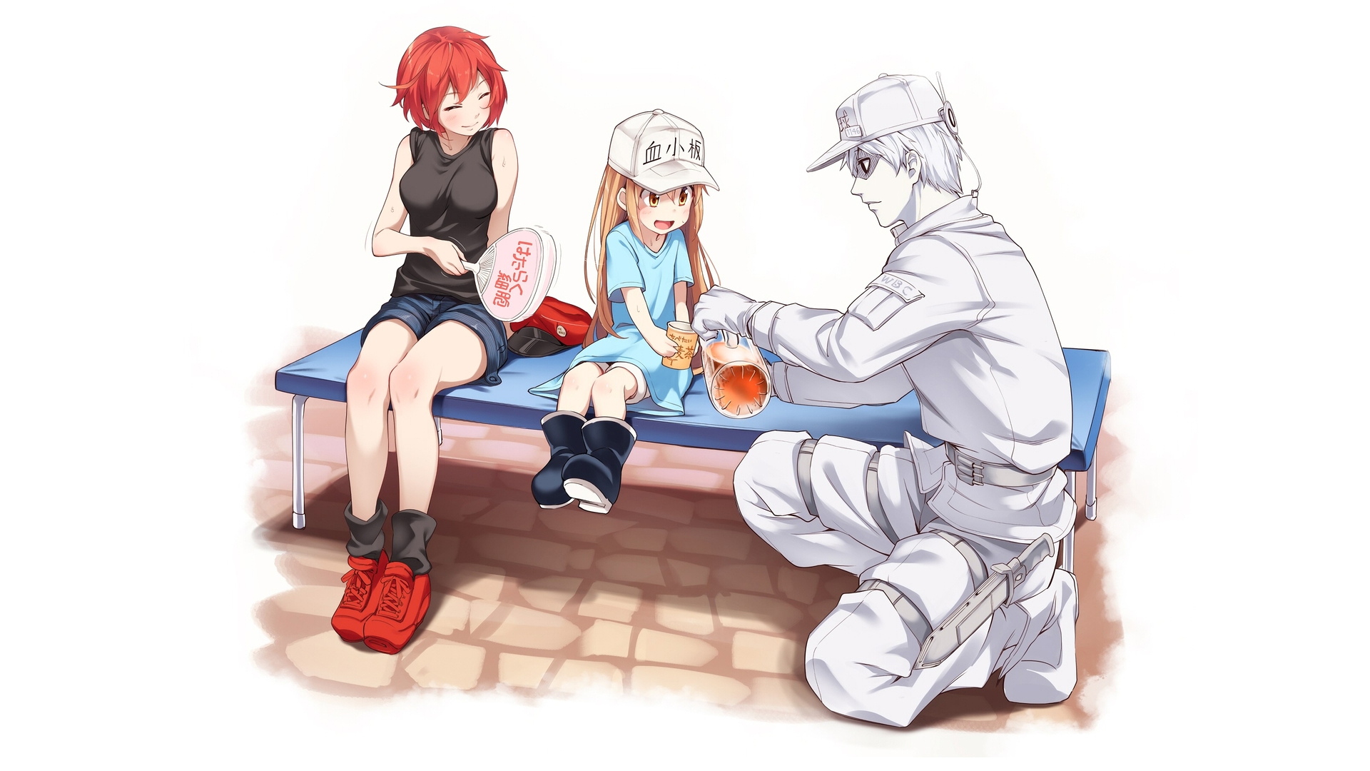 White Blood Cell  Hataraku Saibou (Cells at Work) iPad Case