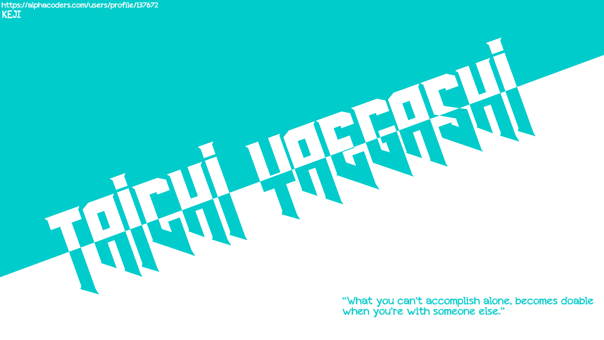 Download Quote Text Taichi Yaegashi Anime Kokoro Connect 8k Ultra HD Wallpaper by KEJI