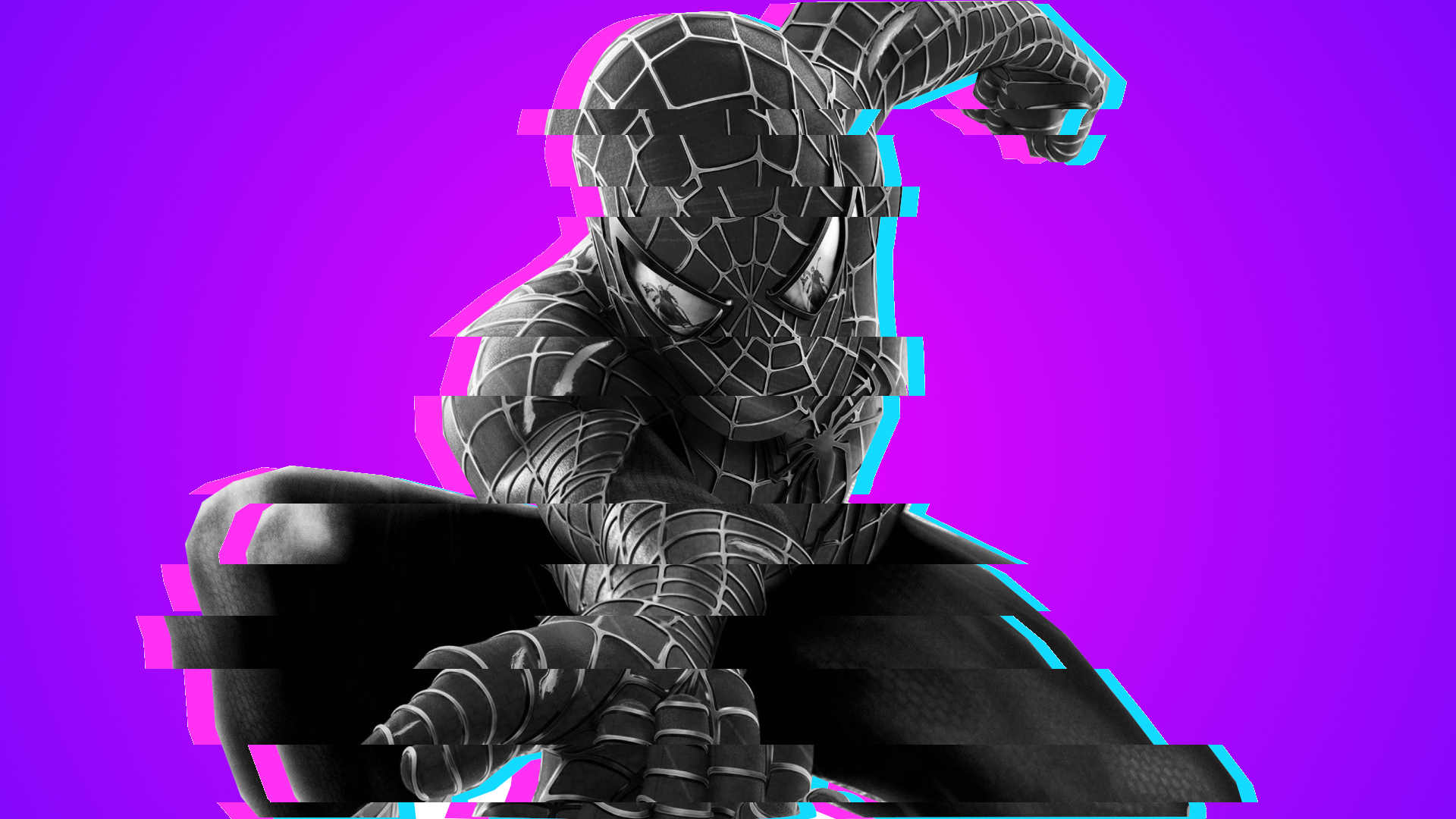 Spider Man Glitch 高清壁纸 桌面背景 19x1080 Id Wallpaper Abyss