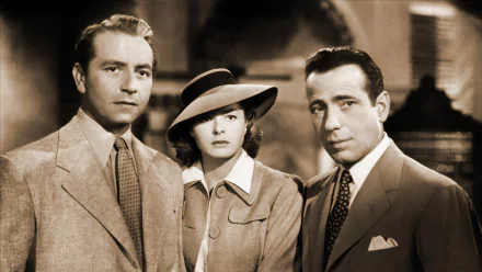 ingrid bergman Humphrey Bogart movie Casablanca HD Desktop Wallpaper | Background Image