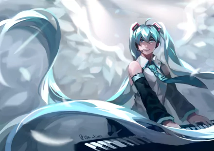 Hatsune Miku Anime Vocaloid HD Desktop Wallpaper | Background Image