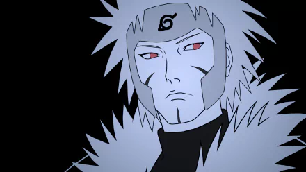 A striking HD wallpaper featuring Tobirama Senju from the Uchiha Clan in the anime Naruto, showcasing his intense expression against a dark background.