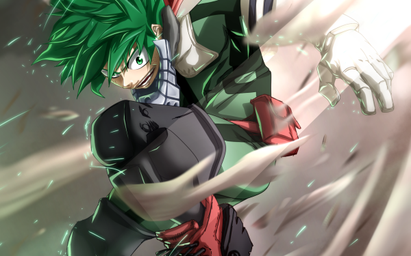 Anime My Hero Academia Izuku Midoriya Green Eyes Green Hair HD Wallpaper | Background Image