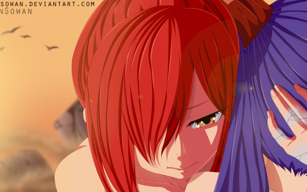 Anime Fairy Tail Erza Scarlet Wendy Marvell HD Wallpaper | Background Image
