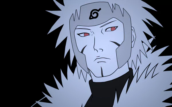 A striking HD wallpaper featuring Tobirama Senju from the Uchiha Clan in the anime Naruto, showcasing his intense expression against a dark background.