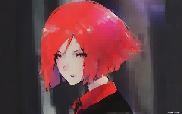 red hair Anime Original HD Desktop Wallpaper | Background Image