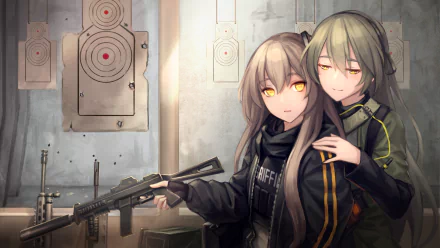 UMP45 (Girls Frontline) UMP40 (Girls Frontline) video game Girls Frontline HD Desktop Wallpaper | Background Image
