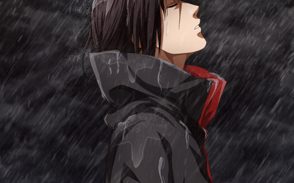 Anime Naruto Itachi Uchiha Rain HD Wallpaper | Background Image