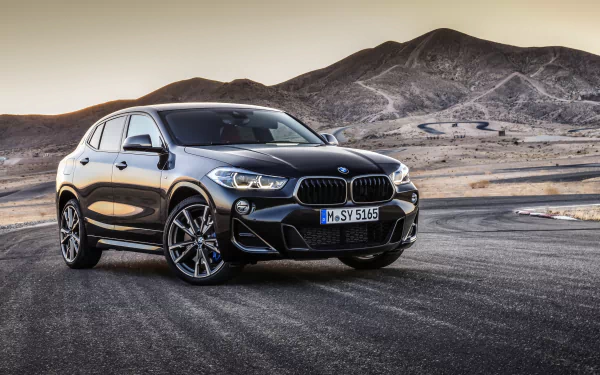 SUV black car car BMW vehicle BMW X2 HD Desktop Wallpaper | Background Image