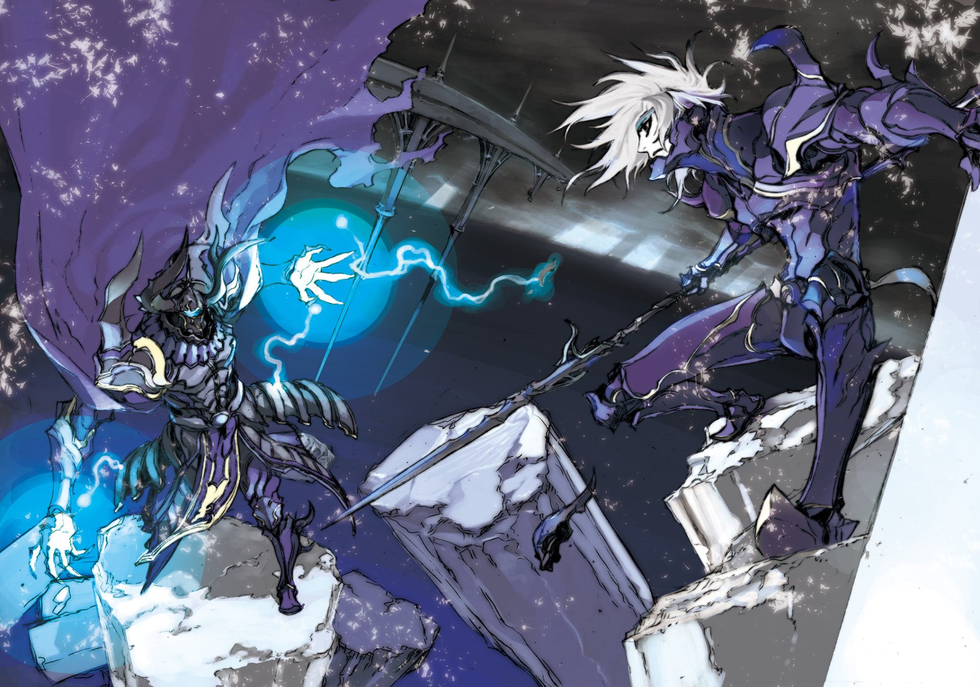 Download Video Game Final Fantasy IV HD Wallpaper by 三輪士郎